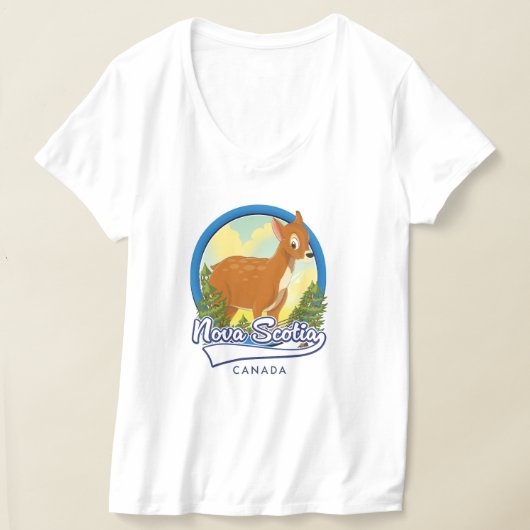 カナダ ノバスコシア州 旅行 ロゴ Tシャツ (レイダウン)