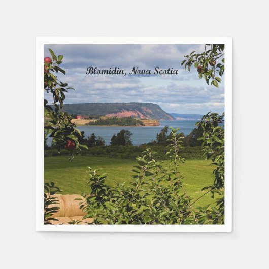 カナダ，ノバスコシア，ブロミジン スタンダードカクテルナプキン (正面)