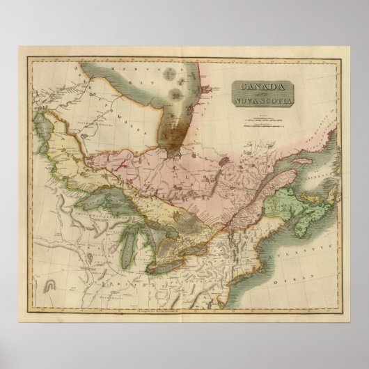 カナダ、ノバスコシア ポスター (正面)