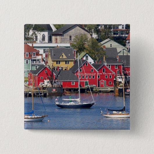 カナダ、ノヴァスコシア州ルネンベルク。3 缶バッジ (正面)