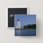 カナダ、ノヴァスコシア、ケープ·ブレトン島 缶バッジ (正面&裏面)