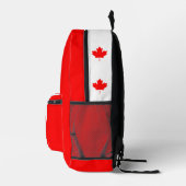 カナダ，バックパック，カナダ国旗/愛国心 プリントバックパック (右)