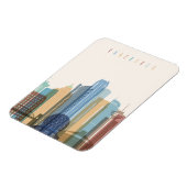 カナダ，バンクーバー |スカイライン マグネット (左側)