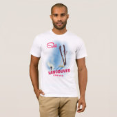 カナダ バンクーバー スキー Tシャツ (正面フル)