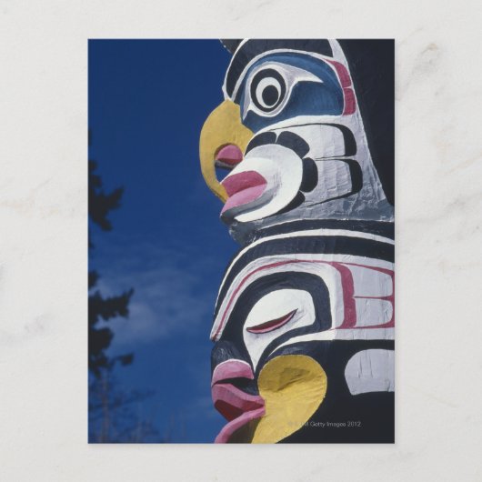 カナダ、バンクーバー、スタンレー・パーク、トーテムポール、 ポストカード (正面)