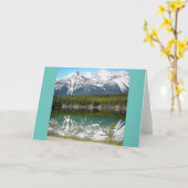 カナダ,バンフの湖 カード (黄色い花)