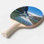 カナダ・バンフ国立公園のレイク・ルイーズを反射する 卓球ラケット (正面アングル)