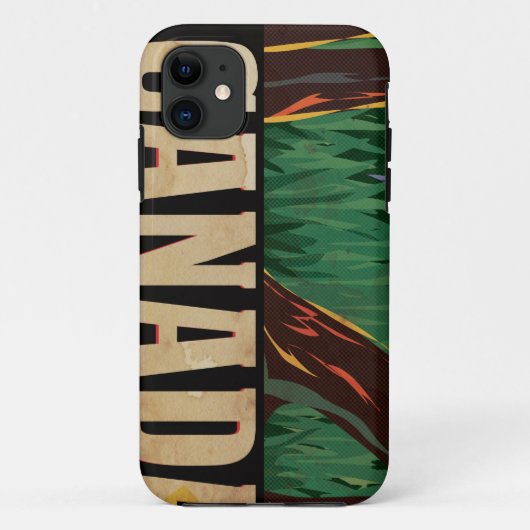 カナダ ビンテージ 旅行ポスター Case-Mate iPhoneケース (裏面)