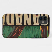 カナダ ビンテージ 旅行ポスター Case-Mate iPhoneケース (裏面(横))