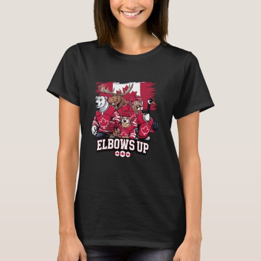 カナダ・ビーバームースホッケーチーム Tシャツ (正面)