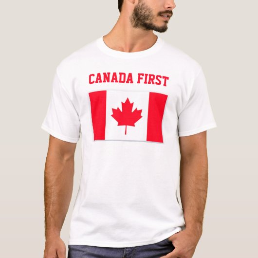 カナダ ファースト 保守的なカナダ Tシャツ (正面)
