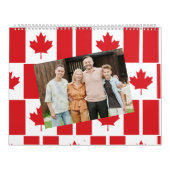 カナダ | フォトカナダ国旗のパターン2025を挿入 カレンダー (カバー)