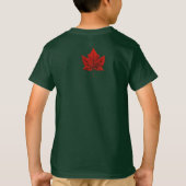 カナダ フラグ キッズTシャツ カナダ お土産 Tシャツ (裏面)