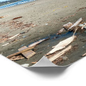 カナダ、ブリティッシュコロンビア州、トフィーノのロングビーチ ポスター (角)