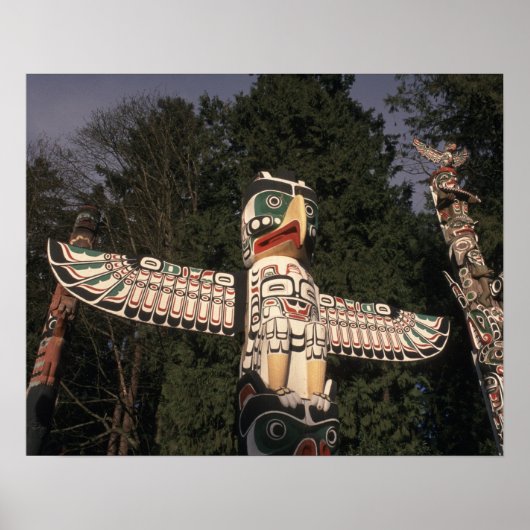 カナダ、ブリティッシュコロンビア、バンクーバー。先住民 ポスター (正面)
