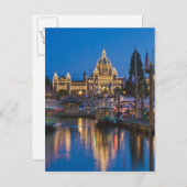 カナダ、ブリティッシュコロンビア、ビクトリア、インナー ポストカード (正面/裏面)