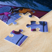 カナダ、ブリティッシュコロンビア、ボーロン湖 ジグソーパズル (側面)