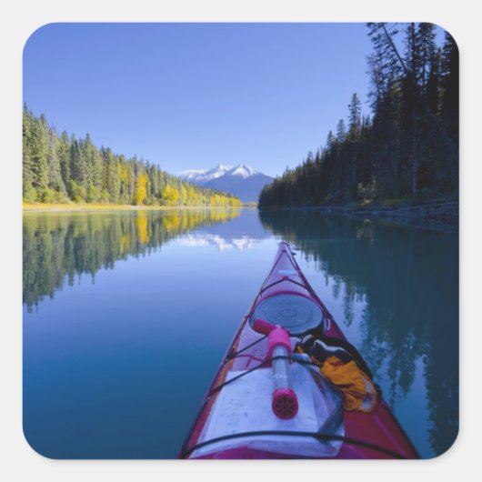 カナダ、ブリティッシュコロンビア、ボーロン湖 スクエアシール (正面)