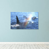 カナダ、ブリティッシュ・コロンビア、ジョンストン・ストレート、 キャンバスプリント (インサイチュ (ウッドフロア))