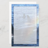 カナダ、ブリティッシュ・コロンビア、ジョンストン・ストレート、 便箋 (正面/裏面)