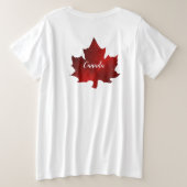 カナダ プラスサイズTシャツ (デザイン裏面)