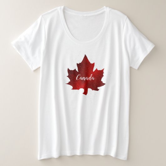 カナダ プラスサイズTシャツ (デザイン正面)