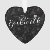 カナダ，プリンスエドワード島，エペックウィック国旗のハート オーナメント (正面)