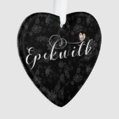 カナダ，プリンスエドワード島，エペックウィック国旗のハート オーナメント (正面)