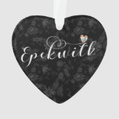 カナダ，プリンスエドワード島，エペックウィック国旗のハート オーナメント (裏面)