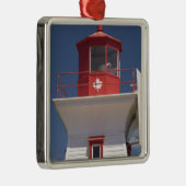 カナダ、プリンスエドワード島、ビクトリア州。 メタルオーナメント (右)