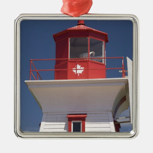 カナダ、プリンスエドワード島、ビクトリア州。 メタルオーナメント (正面)