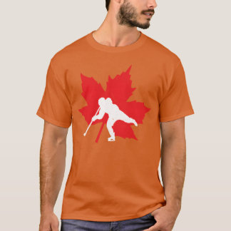 カナダ ホッケー メープルリーフ カナダ スポーツ プライド レトロ Tシャツ