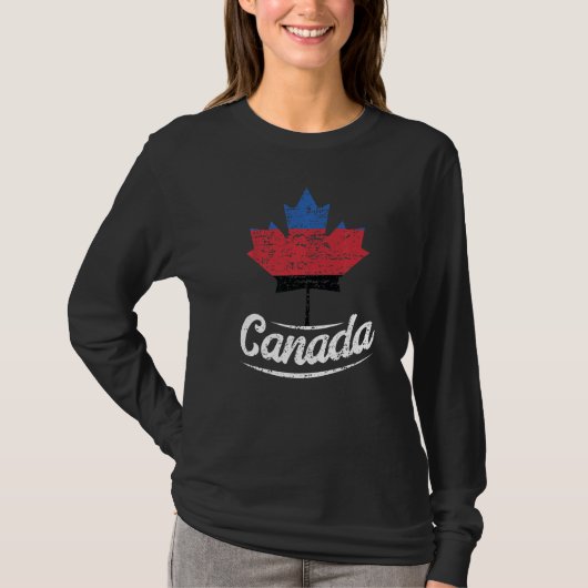 カナダ ポリアモリー プライド フラッグ 多愛主義 Tシャツ (正面)