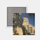 カナダ、マニトバ、ウィニペグ：マニトバ立法府 マグネット (正面/裏面)