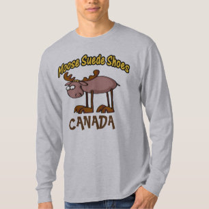 カナダ、ムースシューズ Tシャツ