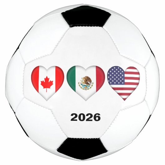 カナダ・メキシコUSA主催サッカー大会2026 サッカーボール (正面)
