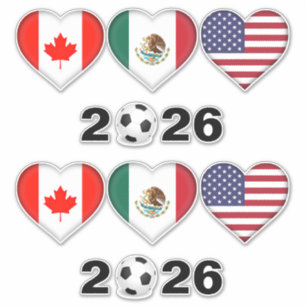 カナダ・メキシコUSA主催サッカー大会2026 シール