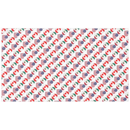 カナダ・メキシコUSA主催サッカー大会2026 テーブルクロス (正面(横))