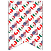 カナダ・メキシコUSA主催サッカー大会2026 バンティングフラッグ (第3の旗)