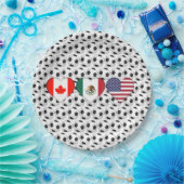 カナダ・メキシコUSA主催サッカー大会2026 ペーパープレート (パーティー)