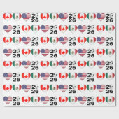 カナダ・メキシコUSA主催サッカー大会2026 ラッピングペーパー (フラット)