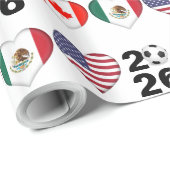 カナダ・メキシコUSA主催サッカー大会2026 ラッピングペーパー (ロールコーナー)