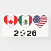 カナダ・メキシコUSA主催サッカー大会2026 横断幕 (横)