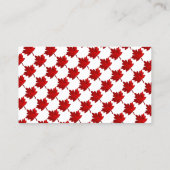 カナダ – メープルリーフバイシャーリー・テイラー 名刺 (裏面)