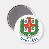 カナダ，モントリオールのコート マグネット (正面/裏面)