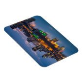 カナダ、モントリオール、スカイライン、旧港 マグネット (右側)