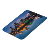 カナダ、モントリオール、スカイライン、旧港 マグネット (左側)