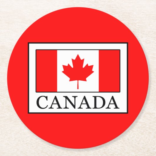 カナダ ラウンドペーパーコースター (正面)