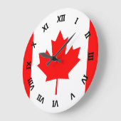カナダ ラージ壁時計 (傾斜)