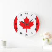 カナダ ラージ壁時計 (ホーム)